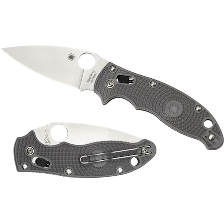 Spyderco 2024 Spyderco Manix 2 Lightweight Gray Maxamet Plain SPY-C101PGY2